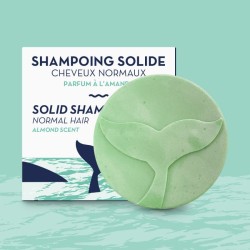 Shampoing Solide écologique, cheveux normaux, Parfum d'amande - The Green Emporium